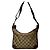 Borsa a tracolla Gucci Square in tela GG Supreme - Marrone