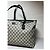 Borsa Gucci Ophidia Shopping Tela GG Supreme Beige/Grigio - vista 3
