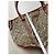 Borsa Gucci Ophidia Shopping Tela GG Monogram con Stelle Marrone Rosa Corallo - vista 13