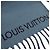Stola Louis Vuitton in lana e cashmere blu navy - vista 6