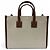 Borsa Tote 2-Way Mini Freya in tela e pelle Burberry Marrone Crudo - vista 4