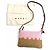 Marni Seaside Bicolor Schultertasche aus Leder und Raffia Pink - Ansicht 2