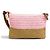 Marni Seaside Bicolor Schultertasche aus Leder und Raffia Pink - Ansicht 4