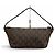 Pouch accessori in pelle e tela GG Vintage di Gucci Marrone scuro - vista 3