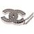 Collar Chanel Coco Mark Plata - vista 6