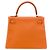 Hermès Borsa Hermes Kelly 28 Arancione - vista 2