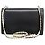 Borsa a tracolla Salvatore Ferragamo Vara Ribbon Nero Bianco - vista 2