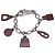 Hermès Bracciale con ciondoli Hermes Amulette 5 Argento Bordò