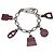 Hermès Bracciale con ciondoli Hermes Amulette 5 Argento Bordò - vista 2