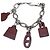 Hermès Bracciale con ciondoli Hermes Amulette 5 Argento Bordò - vista 3