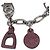 Hermès Bracciale con ciondoli Hermes Amulette 5 Argento Bordò - vista 4