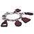 Hermès Bracciale con ciondoli Hermes Amulette 5 Argento Bordò - vista 5