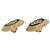 Orecchini Chanel Coco Mark con strass Nero D'oro - vista 4