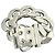 Hermès Bracciale Hermes Boucles Sellier TGM Argento