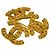 Chanel GP Triple Coco Brosche Gold Golden