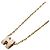 Hermès Hermes HERMES Pop H Halskette für Damen Weiß Golden