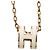 Hermès Hermes HERMES Pop H Halskette für Damen Weiß Golden - Ansicht 2