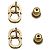 Orecchini Christian Dior Gold Rhinestone D'oro - vista 3