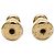 Orecchini Christian Dior Gold Rhinestone D'oro - vista 6