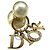 Orecchini eleganti in oro e bianco Christian Dior D'oro - vista 11