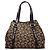 Céline Bolso Celine C Sulky Canvas para mujer Castaño Negro - vista 2