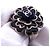 Chanel Ring für Damen mit Camellia-Design Schwarz Silber - Ansicht 9