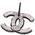 Orecchini Chanel in strass argento - vista 6