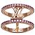 Louis Vuitton Ring aus Roségold und Strass Golden - Ansicht 2
