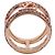 Louis Vuitton Ring aus Roségold und Strass Golden - Ansicht 3