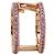 Louis Vuitton Ring aus Roségold und Strass Golden - Ansicht 4