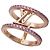 Louis Vuitton Ring aus Roségold und Strass Golden - Ansicht 6