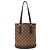 Borsa a mano Tote Louis Vuitton Damier da donna Marrone Damier ebene