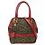 Borsa Fendi rosso e marrone