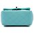 Chanel Blue Mini Square Classic Lambskin Single Flap - vista 3