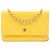 Chanel Yellow CC gestepptes Lammleder Wallet on Chain Gelb