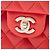 Chanel Orange Medium Classic Lambskin Double Flap Rosso Arancione - vista 5