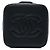 Petit Vanity Case Chanel en veau matelassé noir avec chaîne et barre - vue 3