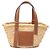 Borsa Cesto Anagram Small in Raphia Beige LOEWE
