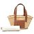 Borsa Cesto Anagram Small in Raphia Beige LOEWE - vista 7
