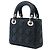 Autre Marque Dior Black Mini Iridescent Lambskin Cannage Lady Dior Nero - vista 2