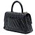Borsa Chanel Mini Chevron Coco Top Handle in pelle di vitello invecchiata nera Nero - vista 2