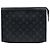 Louis Vuitton Black Monogram Eclipse Pochette Voyage MM Schwarz