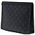 Louis Vuitton Black Monogram Eclipse Pochette Voyage MM Schwarz - Ansicht 2