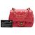 Chanel Pink Mini Square Classic Patent Single Flap Rosa - vista 7
