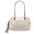 Borsa a tracolla Gucci Soho in pelle bianca con catena e zip Bianco