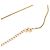 Autre Marque Collana Dior Gold Plated Strass CD Logo Oval Pendant Necklace D'oro - vista 4