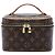 Cannes Louis Vuitton Brown Monogram Nice Mini Vanity Case Marron
