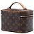 Cannes Louis Vuitton Brown Monogram Nice Mini Vanity Case Marron - vue 2