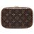 Cannes Louis Vuitton Brown Monogram Nice Mini Vanity Case Marron - vue 3