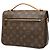 Louis Vuitton Brown Monogram Pochette Metis Marrom - vista 2